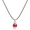 Tamashii VLNET ® | Collana Pendente a Goccia Ear-Drops | Argento 925 | Agata Amarena | Unisex Fatto a Mano