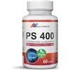 HEALTHWAVE Fosfatidilserina Pura 400 mg - Integratore Alta Potenza per Cortisolo, Memoria e Concentrazione - Con Vitamine B6, B1 e Acido Folico - 60 Capsule Vegane