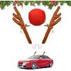 Tyafzzn Corna di Renna per Auto, Renne per la Macchina, Corna Renna per Moto, Addobbi Renna per Auto, Corna di Renna Decorazioni di Natale per Auto, Adatto a Tutti i Tipi di Veicoli