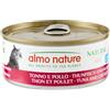 almo nature HFC Natural, Alimento Umido per Gatti - Tonno e Pollo - Confezione da 3.6 kg (24 x 150 g)