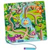 Ravensburger Labirinto magnetico in legno Ravensburger 4873 Play+: giungla, allena le capacità motorie, la destrezza e il riconoscimento dei colori, compagno di viaggio, giocattolo educativo