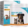 KMKANPO 50 Pezzi salviette da Dito monouso Animale Domestico,Pulizia Denti Cane,Pulizia Orecchie Cane,Rimuove Lo Sporco, per Cani e Gatto