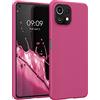 kwmobile Custodia Compatibile con Xiaomi 11 Lite (5G) NE/Mi 11 Lite (5G) Cover - Back Case per Smartphone in Silicone TPU - Protezione Gommata - rosa lampone