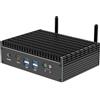 CYMINILMDPC Mini PC senza ventola Core i7-1255U (fino a 4,7GHz) Firewall router Win 11 PCIE4.0 Doppia LAN 2,5G Thunderbolt 4 Mini computer da gioco WiFi6