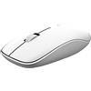 Rapoo Mouse wireless M200 Silent 1300 DPI sensore 12 mesi di durata della batteria tasti silenziosi ergonomici per mancini e destrimani PC e Mac - bianco, compatto