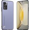 Longstong Custodia Adatta per Redmi Note 11 Pro+ 5G / Redmi Note11 ProPlus (6.67), Cover in pelle metallica serie CODE - Viola chiaro