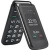 Qubo Telefono per anziani GSM, Cellulare per anziani, 2.4 Display, Volume alto,Funzione SOS, Supporto Dual SIM,Chiamata rapida, Radio FM, Torcia elettrica,Nero
