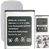 Aousavo 514047AR Batteria di ricambio 514047AR compatibile con KX-TU446, KX-TU446/4, KX-TU456, KX-TU456EXCE, KX-TU466EXBE, KX-TU466EXWE SeniorenTelefono 514047AR Telefono Batteria