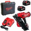 Milwaukee 4933471404 Chiodatrice A Batteria Con 2 Batterie Da 5,0 Ah In Valigetta Degli Attrezzi