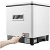 ACROSSPART Lavastoviglie da tavolo in acciaio inox, a basso rumore, mini lavastoviglie da 60 l, mini lavastoviglie da tavolo, per appartamenti, dormitori, camper