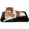 EHEYCIGA Cuscino per Cani Taglia Grande, Cuscino Cane Morbida lavabile, Morbido e Confortevole Letto per Cani a Pelo Lungo, Nero, 120x90x10cm
