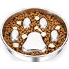 PETTOM Ciotola Anti Ingozzamento Acciaio Inox,Ciotola per Cani Anti Ingozzamento Ø21 cm, Ciotola Cane Slow Feeder