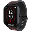 TECHMADE Ac MIlan Smartwatch, orologio digitale con pochetta incluso, schermo rettangolare full touch, chiamate, notifiche, funzione SOS, sport, compatibile con IOS e android (Milan 3)