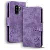 TEDTIKJT Custodia per Samsung Galaxy S9 Plus Premium Pelle PU Flip Libro Portafoglio Magnetica Cover con Card Slot Supporto Funzione Cover per Samsung Galaxy S9 Plus, Viola Gatto