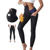 Merlvida Pantaloni Sauna Dimagranti Donna Vita Alta Leggins Dimagranti Donna Effetto Sauna Leggings Sportivi Push Up