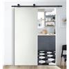 Leroy Merlin Porta scorrevole Oxford neve in mdf bianco, L 93 x H 212 cm, con binario Industrial Reversibile