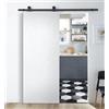 Leroy Merlin Porta scorrevole Side in mdf bianco, L 93 x H 212 cm, con binario Industrial Reversibile