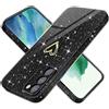 Yichxu Cover per Samsung Galaxy S21 FE 5G Custodia Glitter TPU Silicone Brillantini con Protezione Fotocamera ​Motivo Cuore Sottile Morbid Antiurto Paraurti Protettiva Case per Samsung S21 FE 5G, Nero