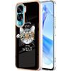 TAUYN Custodia Pattern Progettazione per Honor 90 Lite, Ultra Sottile Morbida TPU Silicone Bumper Antiurto Cover Caso, Cat