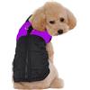 Ducomi St. Moritz Cappottino Cane con Gancio per Collare, Piumino Imbottito Inverno Cani - Gilet Giubbotto Taglia Piccola, Media e Grande - Cappotto Giubotto Impermeabile Invernale (S, Purple)