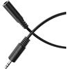 HDSupply Cavo di prolunga Aux, prolunga cavo jack da 2,00 m, jack stereo da 3,5 mm audio, cavo audio per cuffie, soundbar, TV, auto, radio, nero