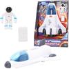 Toyland® Set Navetta Spaziale Viaggiatori Stellari da 3 Pezzi - Astronauta, Zaino e Navetta Spaziale con Porte Apribili Incluse - età 3+