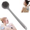 YSGLIFE Spazzola Massaggiante per il Corpo con Manico Lungo e Setole Ultra Morbide Esfolianti in Silicone Cellulite (Grigio)