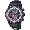 Casio Orologio Cronógrafo al Quarzo da Uomo con Cinturino in Pelle EFS-S641TMS-1AER