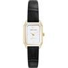 ANNE KLEIN Orologio da Donna con cinturino in pelle sostenibile, AK/5148, Nero