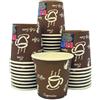 Generico 50/250/500/1000 bicchieri di carta ecofriendly marroni da 120 ml 4oz Cartoncino USA e GETTA per caffè vetrino caffè lungo orzo ufficio bar (200 pezzi marroni)