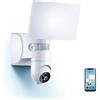 KOZII, Proiettore da parete collegato con telecamera integrata, rilevatore di movimento, 2200 lumen, bianco freddo, ideale per sicurezza esterna, facile da installare, compatibile con applicazioni