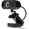 Lindy 43300 Webcam 1080p Full HD con Microfono Stereo, per Video Chat e Registrazione, Compatibile con Windows, Mac e Android