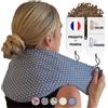 Chill&Rest - Cuscino Termico Microonde Cervicale - Rimedi per Collo - Riscaldante e Riscaldabile - Semi di Lino - Termoforo Lombare - Blu - La Segaiha