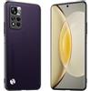 Longstong Custodia Adatta per Redmi Note 11 Pro+ 5G / Redmi Note11 ProPlus (6.67), Cover in pelle metallica serie CODE - Viola scuro