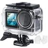 FitStill Custodia Impermeabile 50M/164FT per Fotocamera DJI Osmo Action 5Pro/Action 4/Action 3, Custodia Subacquea con Vite a Sgancio Rapido, Inserti Subacquei Antiappannamento