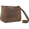 STILORD 'Malou' Donna Borsa Tracolla Vintage in Pelle Piccola Borsa a Mano Vera Elegante Crossbody Bag Borsetta Classica Pochette in Cuoio, Colore:marrone medio