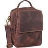 STILORD 'Gideon' Borsello Uomo a Tracolla in Pelle Vintage Borsa a Mano Piccola Messenger Bag per Tablet 10 Pollici Borsetta Maschile A5 in cuoio, Colore:veleta - marrone