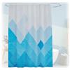 Relaxdays Tenda da Doccia Antimuffa, 180x200 cm, Tendina Vasca Bagno, 12 Anelli, Poliestere Lavabile, Design Geometrico