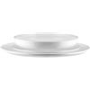 Alessi Itsumo NF07S12 - Servizio di Piatti di Design, Uso Quotidiano, Estetica Minimale, in Porcellana Bianca, 12 Pezzi