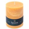 Spaas - Candela pilastro in stile rustico, 100/130 mm, 95 ore, sabbia