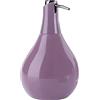 Gedy Adelaide Dosasapone, Misure e Peso: 17X10,2X10,2 CM & 0,2 kg, capacità del portasapone 420 ml, Dispenser Sapone Bagno in Ceramica, Finitura Lilla, Design R&S, 2 Anni di Garanzia, Unica