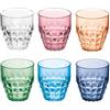 Guzzini -SET 6 BICCHIERI BASSI TIFFANYColori decori vari