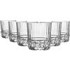 Bormioli Rocco 6 pezzi dell'America anni '20 whisky Glasses Set - Vintage Art Deco Scotch Whisky Bicchieri - 380ml