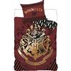anemone Parure da letto Harry Potter in microfibra, copripiumino Harry Potter 140 x 200 cm + federa 63 x 63 cm (Harry Potter A)
