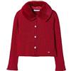 Mayoral Cardigan Tricot Colletto pell per Bambine e Ragazze Rosso 4 Anni (104cm)