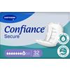 Confiance Secure - Protezioni anatomiche assorbenti per uomini e donne, livello di assorbimento = 8 gocce (perdite urinarie importanti) - materiale morbido - 32 unità