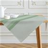 Kiatuniya Tovaglia Quadrata Strisce Verde Tavolo Centrotavola Moderna Tovaglie Copri Tavolo da Interno Elegante per Cucina Ristorante Giardino Esterno Feste 85 x 85 cm