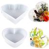 Yayatty 2 Pz Stampi per Resina Epossidica per Fermalibro, Grandi Stampi per Resina A Forma di Cuore Stampi in Silicone per Resina per La Conservazione Dei Fiori, Decorazioni per La Casa