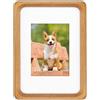 TEYCLZORE Piccole Cornici in Legno, 5 x 3,5 pollici, Piccola Portafoto per Foto da Tavolo, con Tappetino per Foto 50x70 mm, Cornici per Foto in Legno di Faggio Naturale per Esposizione su Tavolo