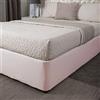 Belledorm, decorazione per letto in tessuto jersey - Trasforma una base per letto dall'aspetto triste (rosa cipria, singolo)